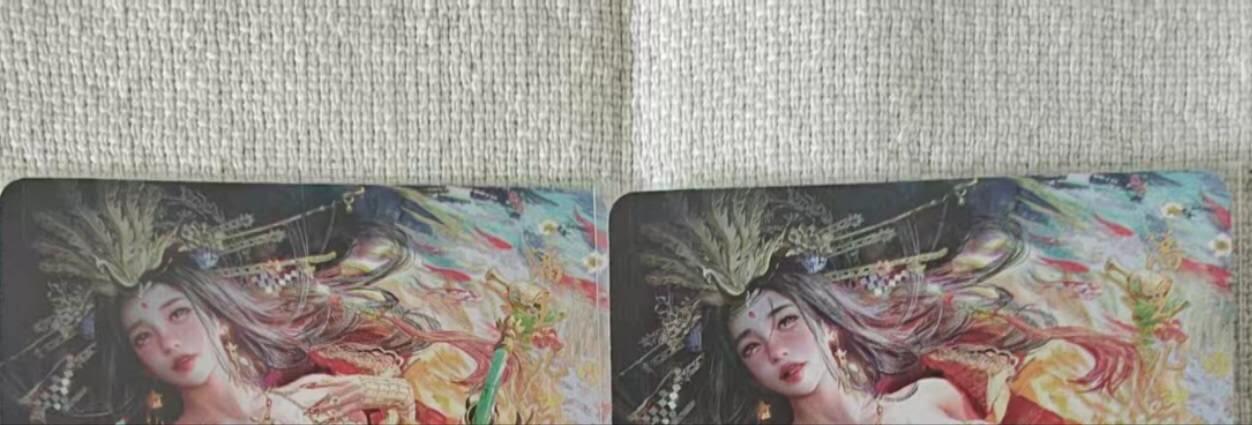 龙虎卡牌第五十九场（无佣金，满120包邮，周六晚上结拍，欢迎送拍） 烫金磨砂普卡2张  妖姬传  潘玉儿双服饰(玩家自制 非官方)