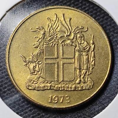 KK钱币收藏小铺 第355场 2月预留时间 周末发货 -  1973冰岛1克朗