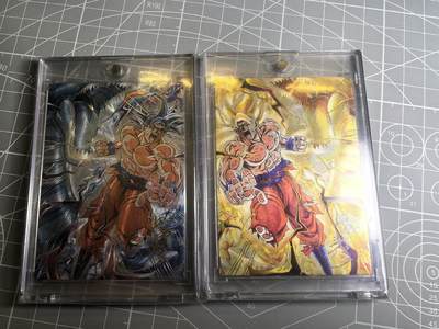 第二十五场拍卖 无佣金 不寄存 不寄存  不寄存 部分卡牌设有底价 拒绝小号抬价 大家放心拍 所有拍品全部有卡膜 自制卡牌 不包厂瑕 放大镜 品控 勿拍 感谢大家支持 留个关注 谢谢 - 奇点卡牌 限编61和216号 满赠龙拳悟空一对粗闪