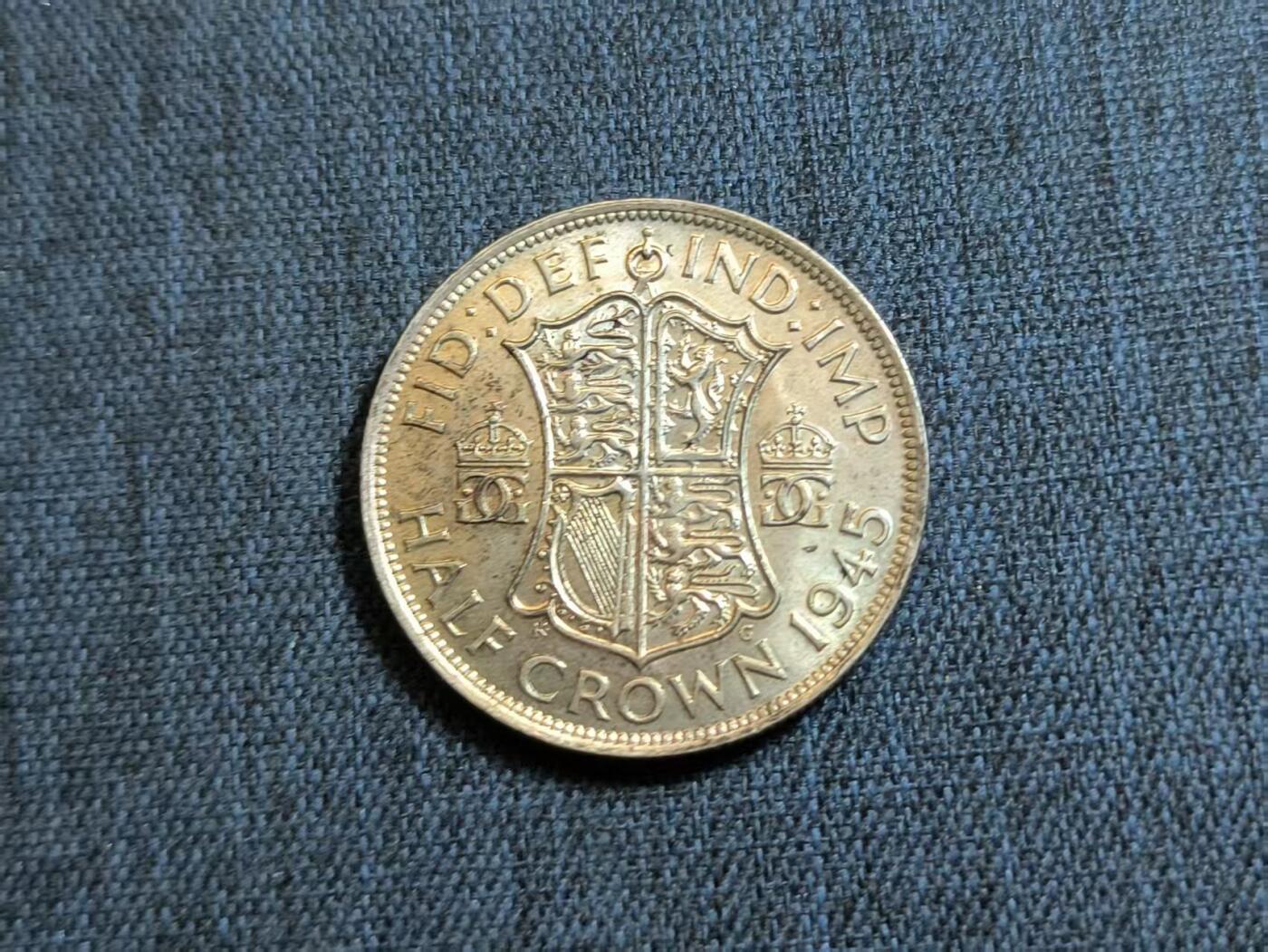 罗岚⭐爱藏⭐精品专拍第六场-分享拍场赚佣金 英国 1937 年乔治六世半克朗（Half Crown ）银币 -属于英国旧货币体系