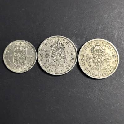 各国硬币第4期 无佣金 - 英国1.2先令 3个