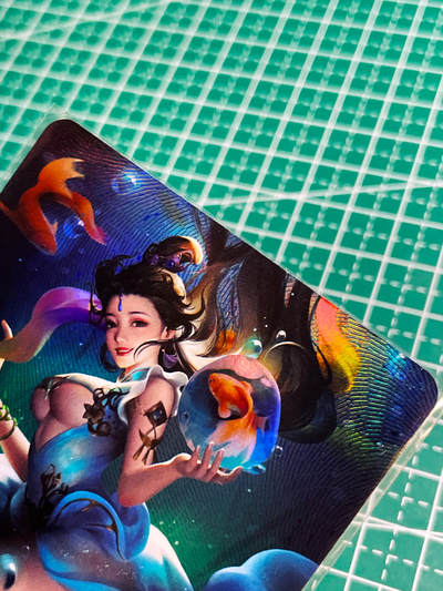 显眼宝34期 佣金1起 10月15日晚22:30截止  - 墨卡文创   古风系列卡     西施     共1张   折彩工艺   大卡尺寸  63*88