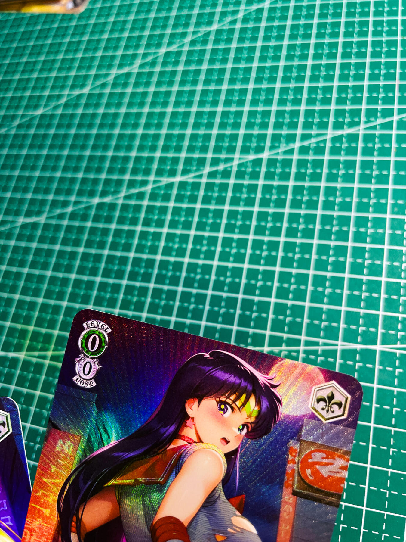 显眼宝34期 佣金1起 10月15日晚22:30截止  嘎嘎鸭卡牌   超级经典绝版卡    美少女战士   战损水野亚美   共1张   折彩工艺   小卡尺寸  60*87