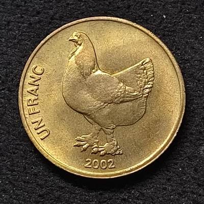 【全场包邮】纯粹捡漏拍468场 - 刚果2002年母鸡1法郎