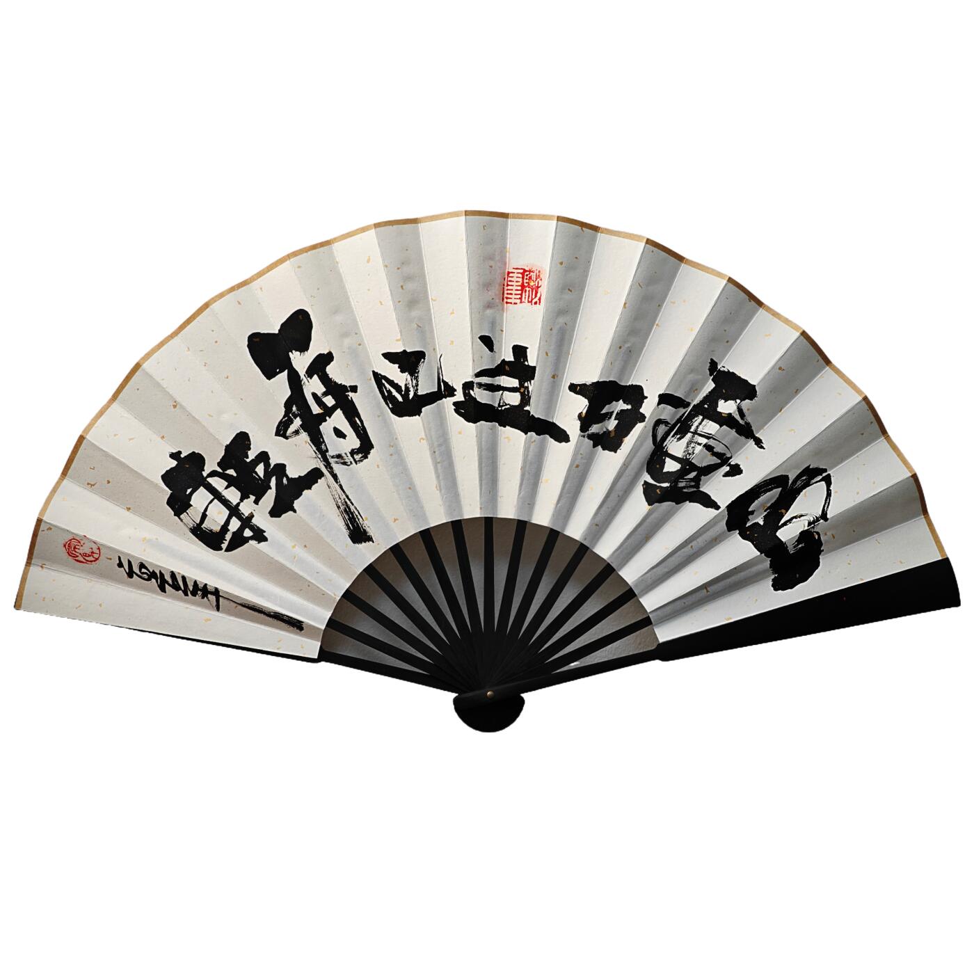 白泽拍卖卡牌手绘专场第26期（霜降天寒蝉噤语，风高夜冷桂留香） 2025 画江湖手绘扇 轻舟已过万重山