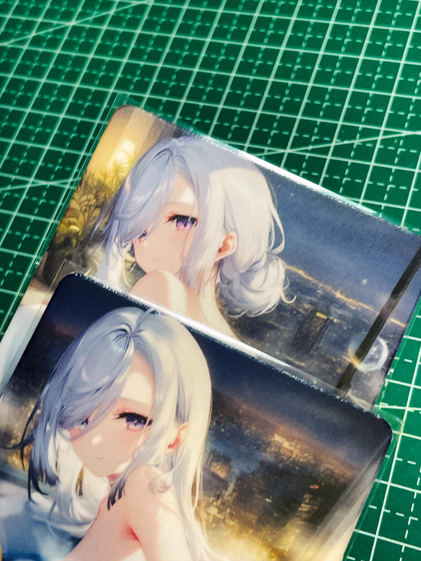 显眼宝34期 佣金1起 10月15日晚22:30截止  香菜自制卡   原神系列     沐浴A款  共2张   普卡磨砂工艺（有脱胶）   大卡尺寸  63*88