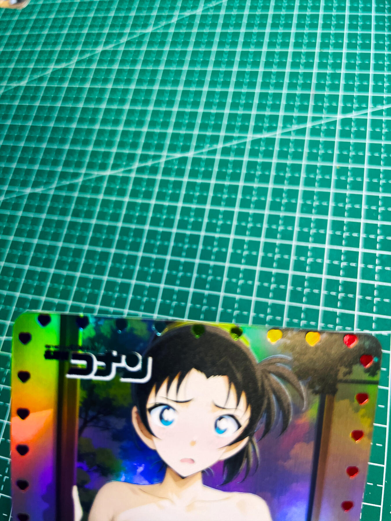 显眼宝34期 佣金1起 10月15日晚22:30截止  嘎嘎鸭卡牌   超级经典老卡系列    名侦探柯南   远山和叶艺术卡   共1张   彩闪彩印签工艺   小卡尺寸  60*87