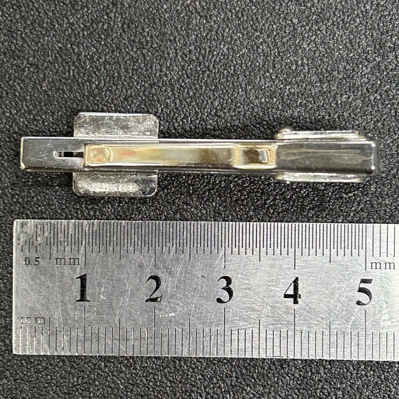 西秦中古拍卖第六十二期 日本早期领带夹 银质 有银标