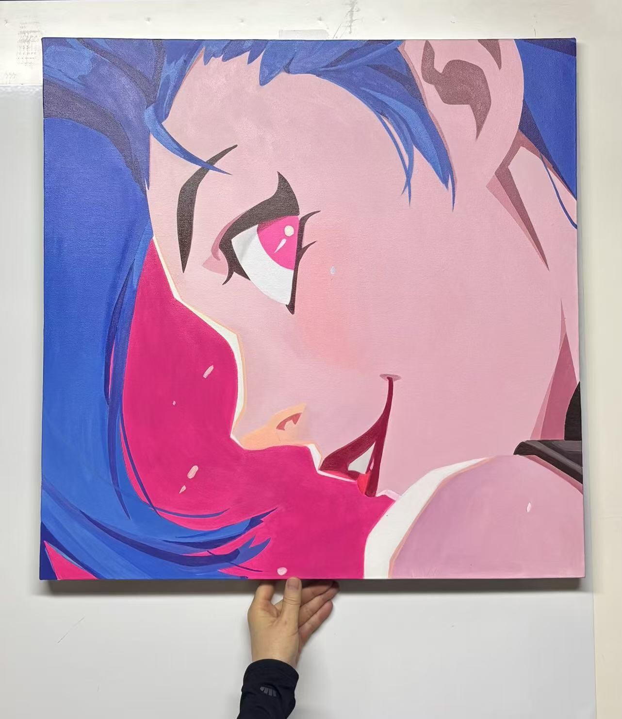 零元拍：金克斯 丙烯原画，尺寸：60X60CM，不是复制画哦