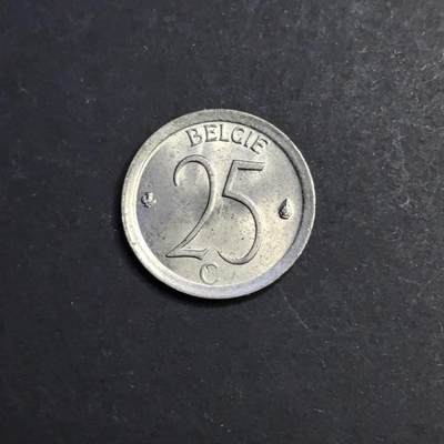各国硬币第4期 无佣金 - 比利时25分