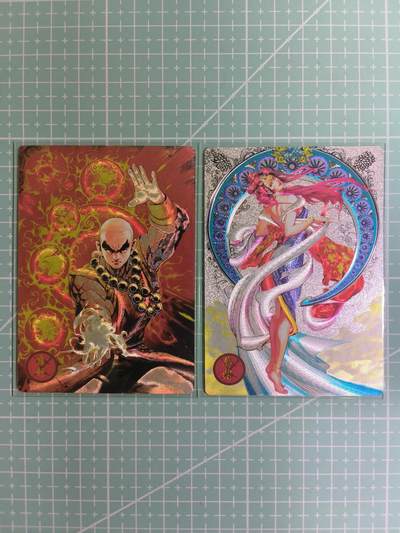 C先生卡牌 第14期 《神州百花谱》《Art系列》《人间传》持续收拍品中... - 【粗闪】奇点卡牌《天龙八部》虚竹+梦姑