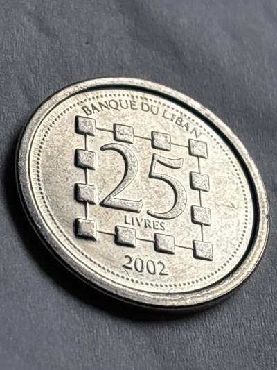 神仙姐姐-中外币专场22 原光好品 2002 年黎巴嫩 25 里弗