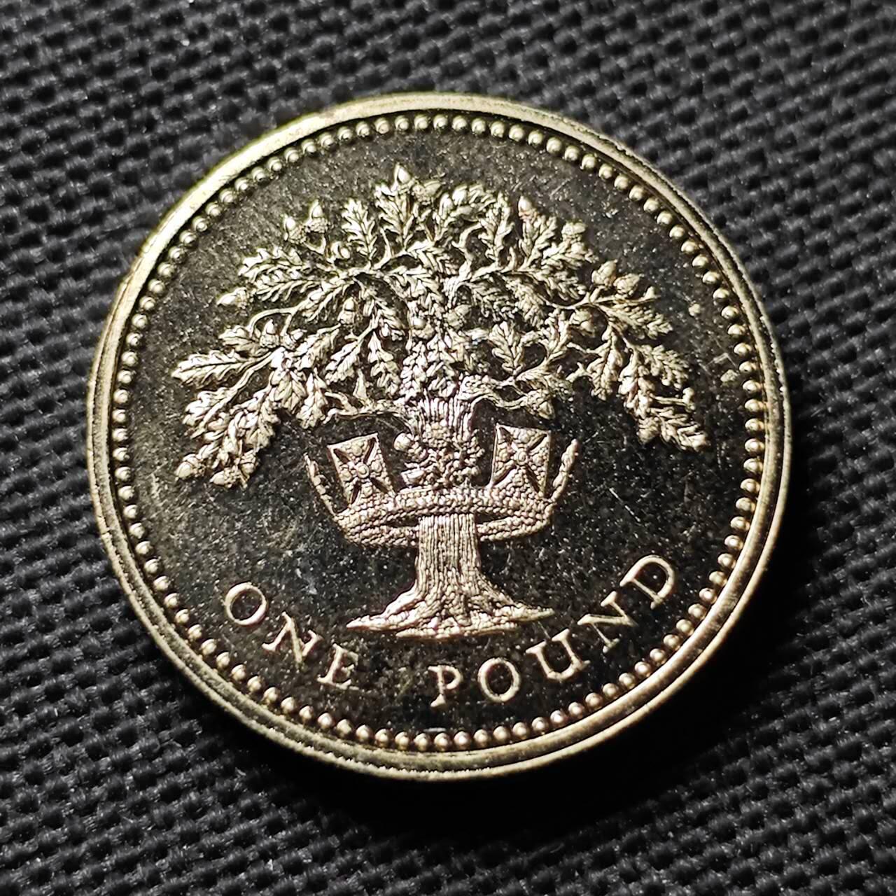 KK钱币收藏小铺 第355场 2月预留时间 周末发货  1987英国1镑精制币