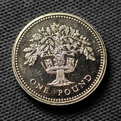 KK钱币收藏小铺 第355场 2月预留时间 周末发货 -  1987英国1镑精制币