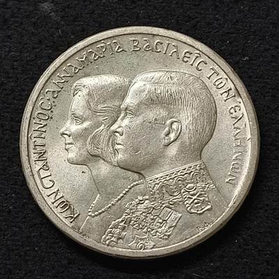 【全场包邮】纯粹捡漏拍469场-持续更新中 - 希腊王国1964年30德拉克马康斯坦丁二世国王大婚纪念银币