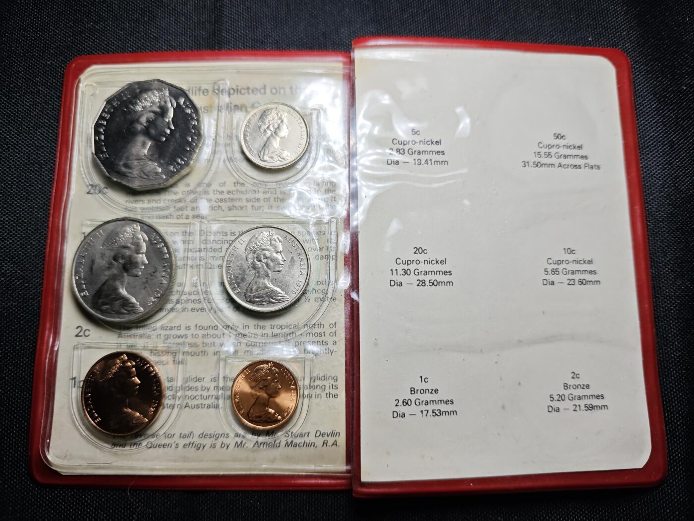 KK钱币收藏小铺  （套币 批量/好品散币 银币）专场  2月预留时间 周末发货  1979澳大利亚大小面值一套