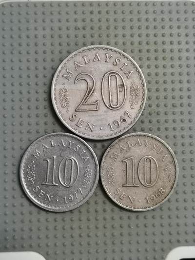 2025年第100场各国散币拍卖（总第100场） - 马来西亚大厦版3枚
