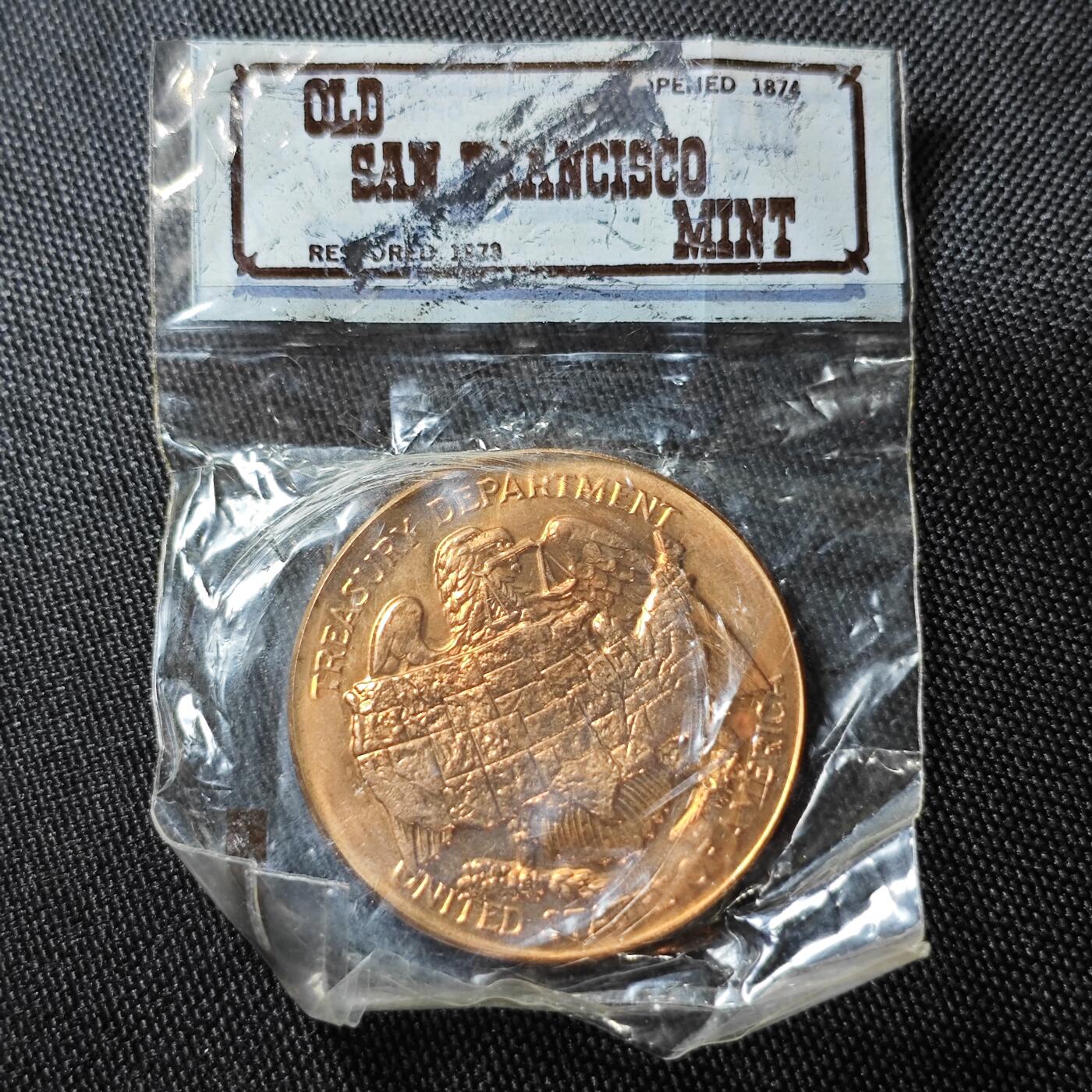 KK钱币收藏小铺  （套币 批量/好品散币 银币）专场  2月预留时间 周末发货  美国官方造币厂纪念铜章 原塑封未拆