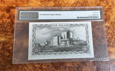 得物收藏 Chase Auction 第34期 - - 外钞、民国钞和人民币混合场！持续更新中！ 1961年曼恩群岛5镑，PMG64e！