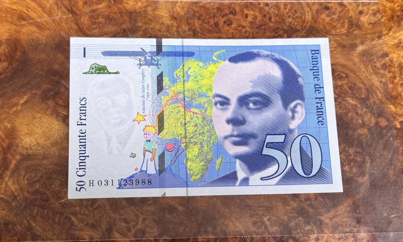得物收藏 Chase Auction 第34期 - - 外钞、民国钞和人民币混合场！持续更新中！ 法国50法郎，品相如图！