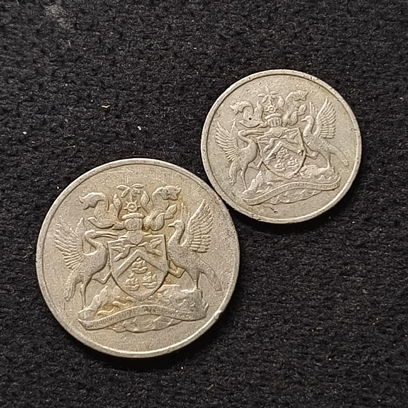【全场包邮】纯粹捡漏拍468场 特立尼达和多巴哥1966-1967年早期2枚一组
