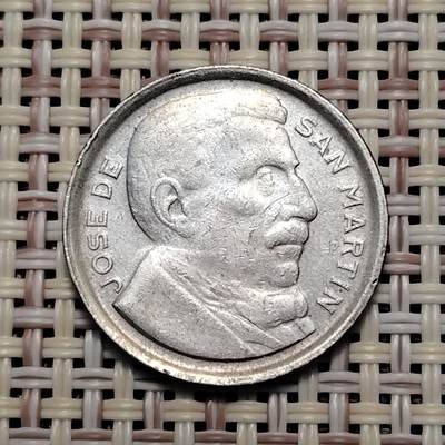 布加迪🐬～世界钱币(上海)🌾第 251 期 /  各国套币和散币 - 阿根廷🇦🇷 1953年 10分