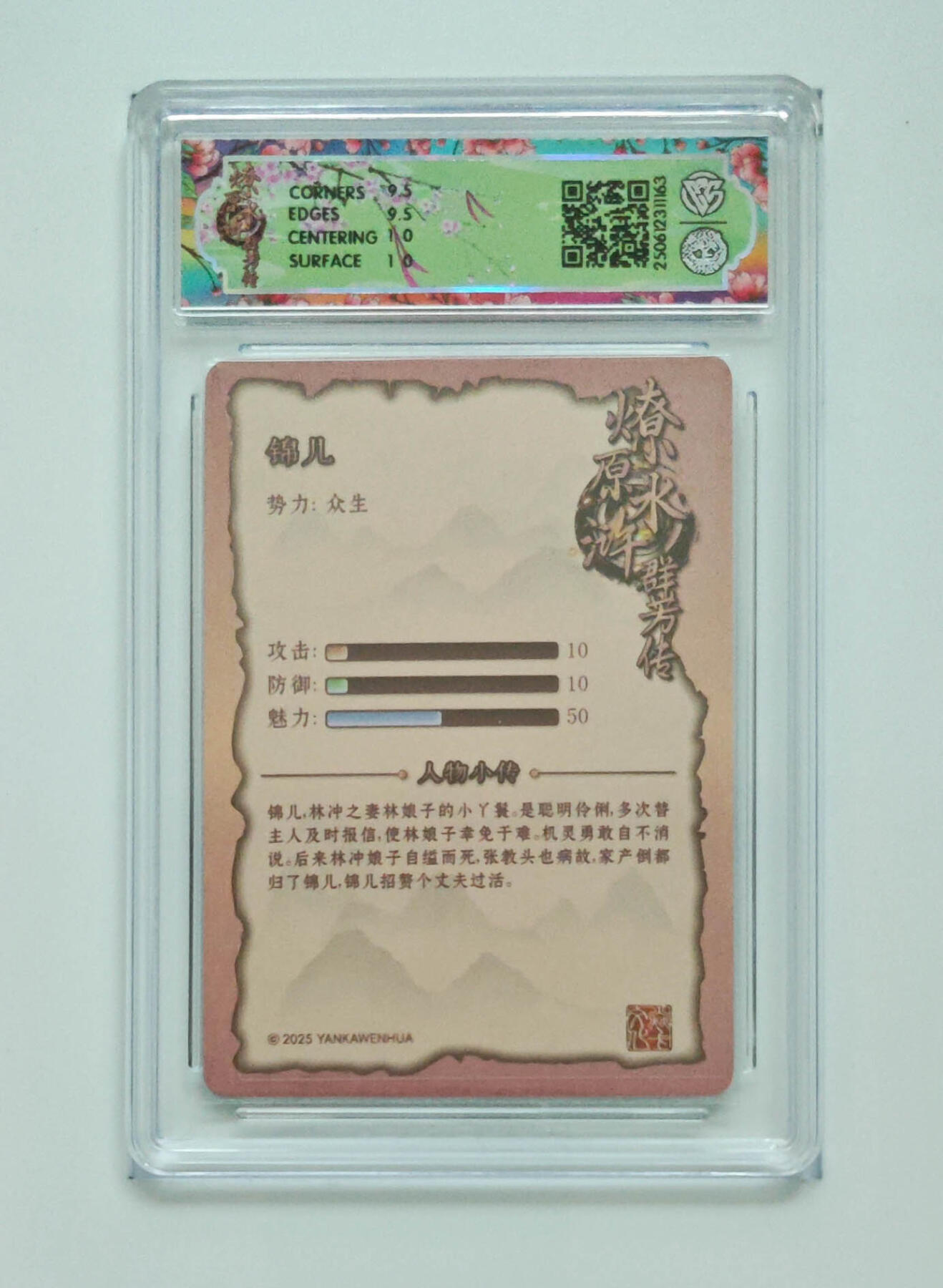 阳大大卡牌拍卖第76期（持续收拍品，周五晚上九点截拍，进群福利早知道） 【折光】焱卡文化 水浒群芳传 下 锦儿 163