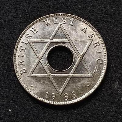 【全场包邮】纯粹捡漏拍468场 - 英属西非1936年爱德华八世1/10便士