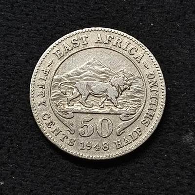 【全场包邮】纯粹捡漏拍468场 - 英属东非1948年乔治六世50分