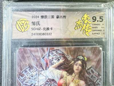 NO.13 好又多金牌大场，每周一站式配齐，方便凑单！（周6晚8点截拍，卖家送拍0抽成！） - （兑换卡）焱卡 豪杰传 刷子 邹氏 普卡 9.5分