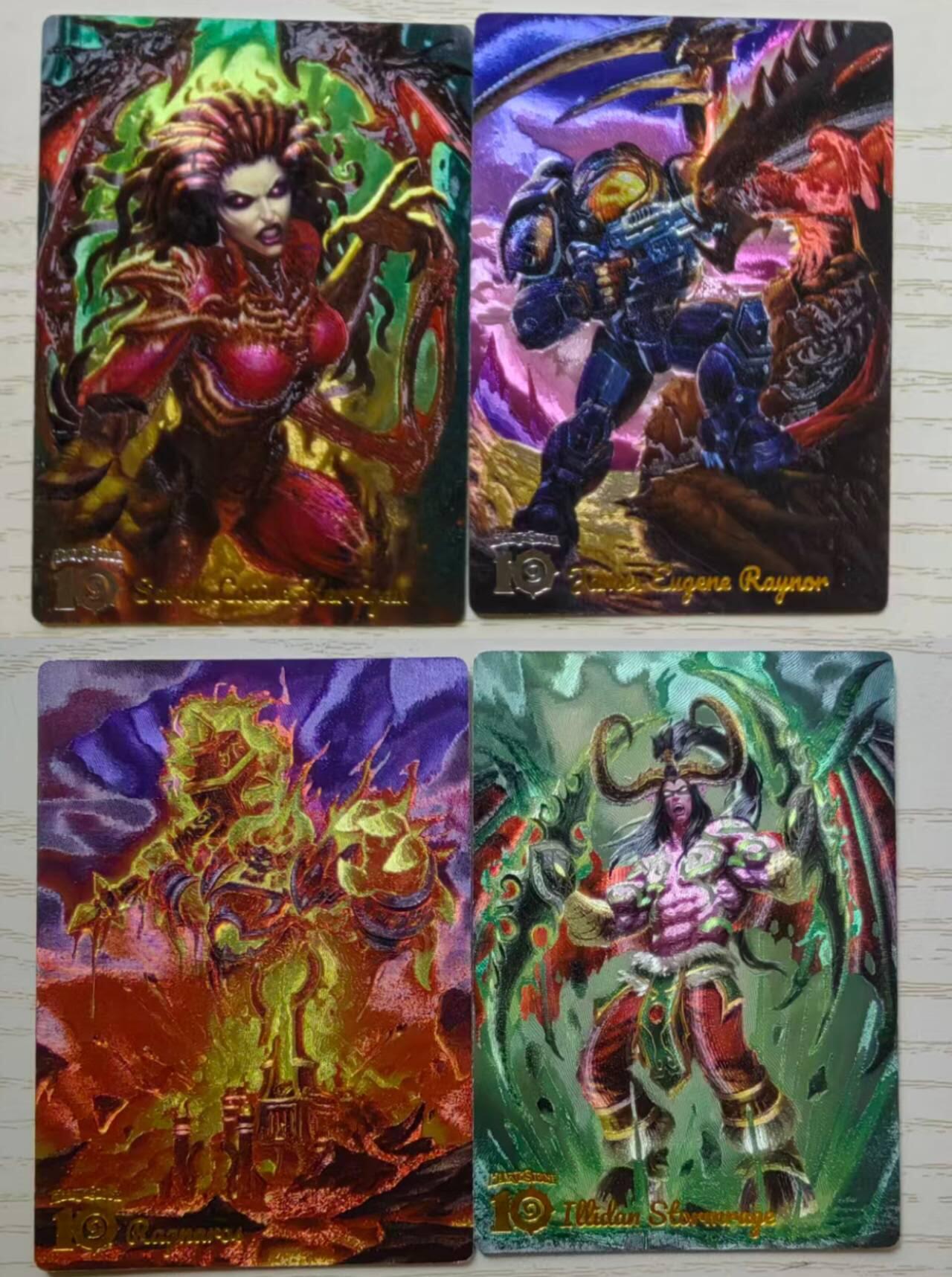 龙虎卡牌第五十九场（无佣金，满120包邮，周六晚上结拍，欢迎送拍） 粗闪4张 奇点 暴雪游戏
