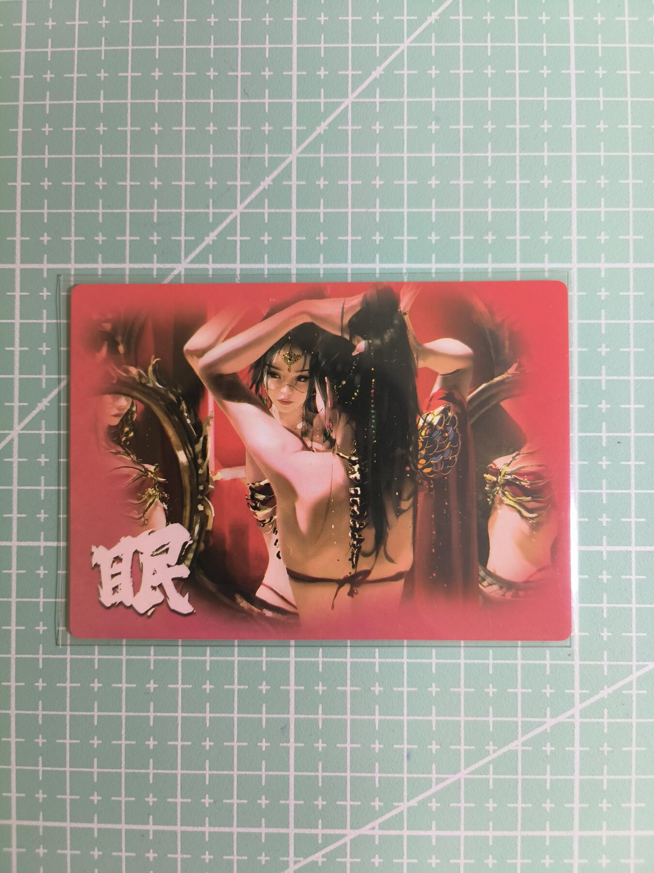 C先生卡牌 第14期 《神州百花谱》《Art系列》《人间传》持续收拍品中... 【粗闪】奇点卡牌《挽红卷》眠