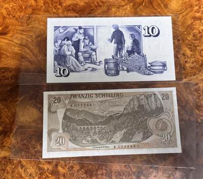 得物收藏 Chase Auction 第34期 - - 外钞、民国钞和人民币混合场！持续更新中！ 冰岛 奥地利两张，品相如图！