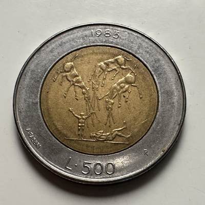 🌹外币初藏🌹🐯2025年第115场  每周二四六晚8️⃣点 接代拍 - 圣马力诺1983年500里拉