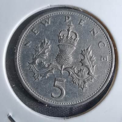 沼泽如烟--第876场 - 英国1969年5便士