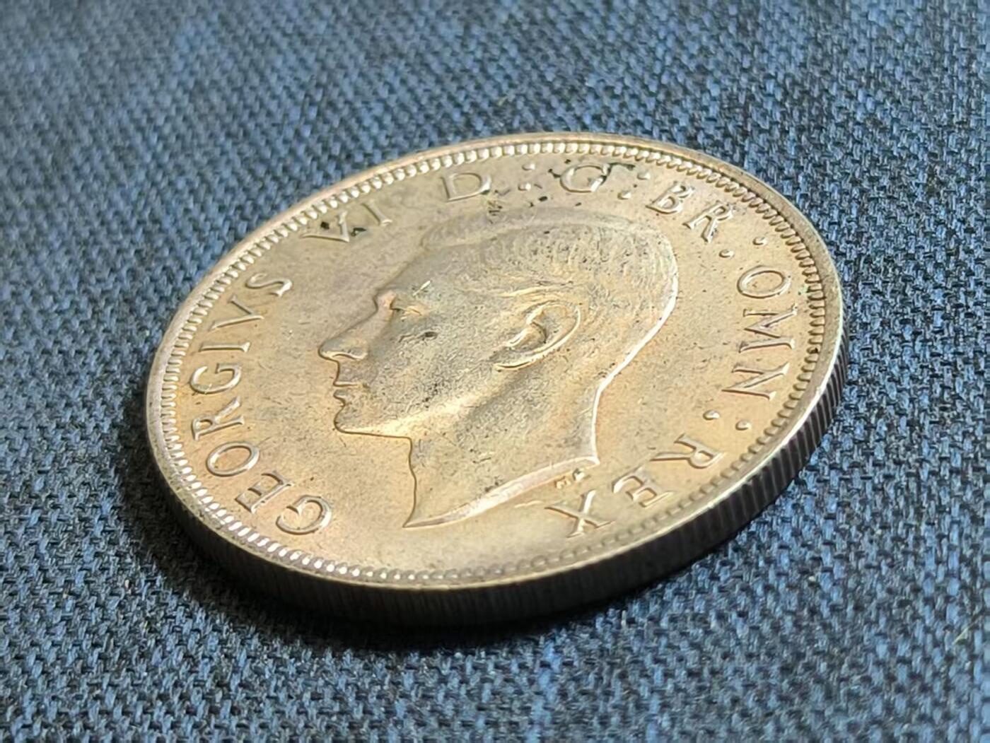 罗岚⭐爱藏⭐精品专拍第六场-分享拍场赚佣金 英国 1937 年乔治六世半克朗（Half Crown ）银币 -属于英国旧货币体系