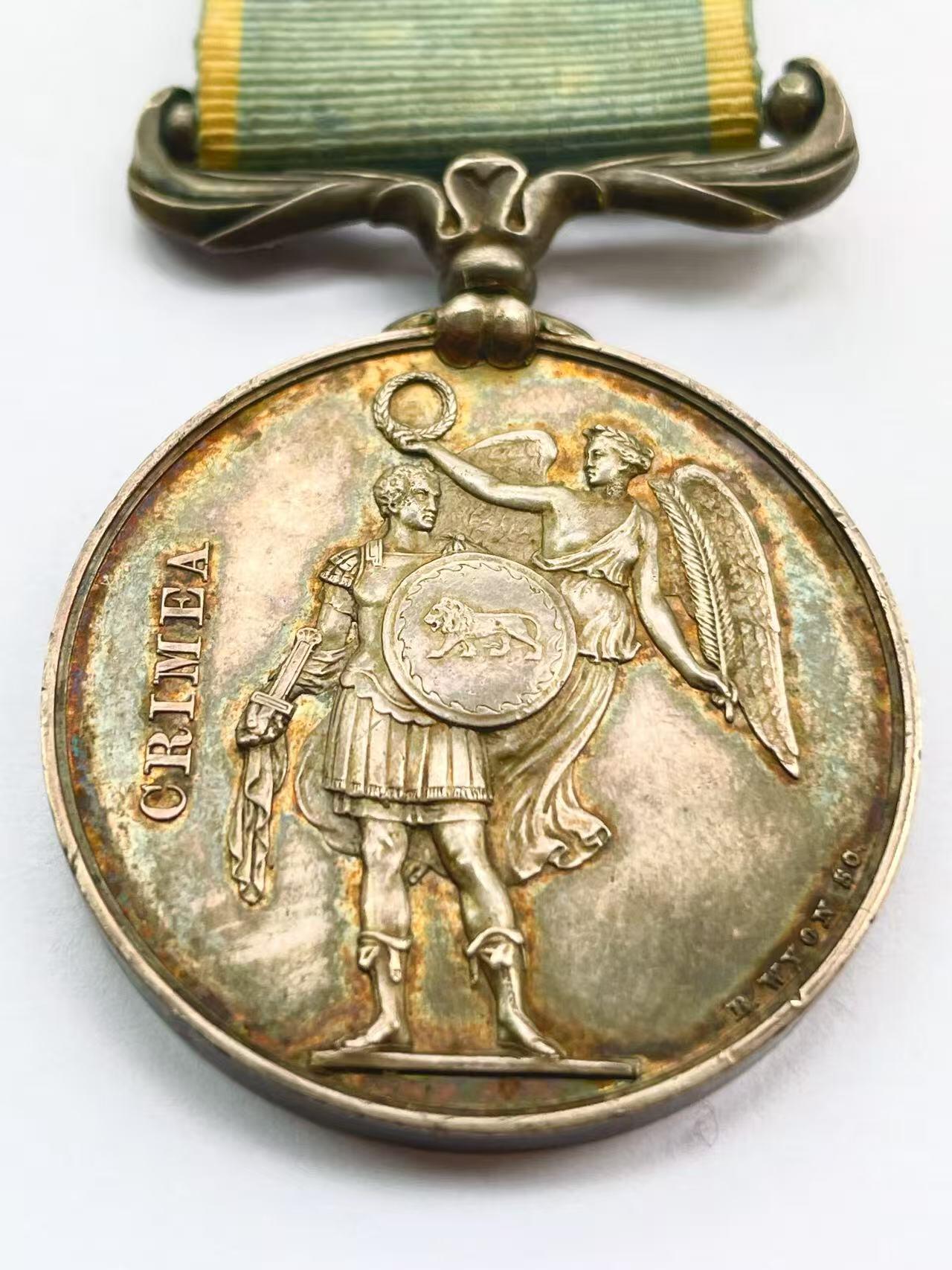 盛世勋华——号角文化勋章邮票专场拍卖第284期 英国1853-56年英法俄克里米亚战争奖章，银质无边铭海军版 带塞瓦斯托波尔条 