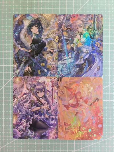 C先生卡牌 第14期 《神州百花谱》《Art系列》《人间传》持续收拍品中... - 【彩闪】凌墨卡牌×卡通人物 4张
