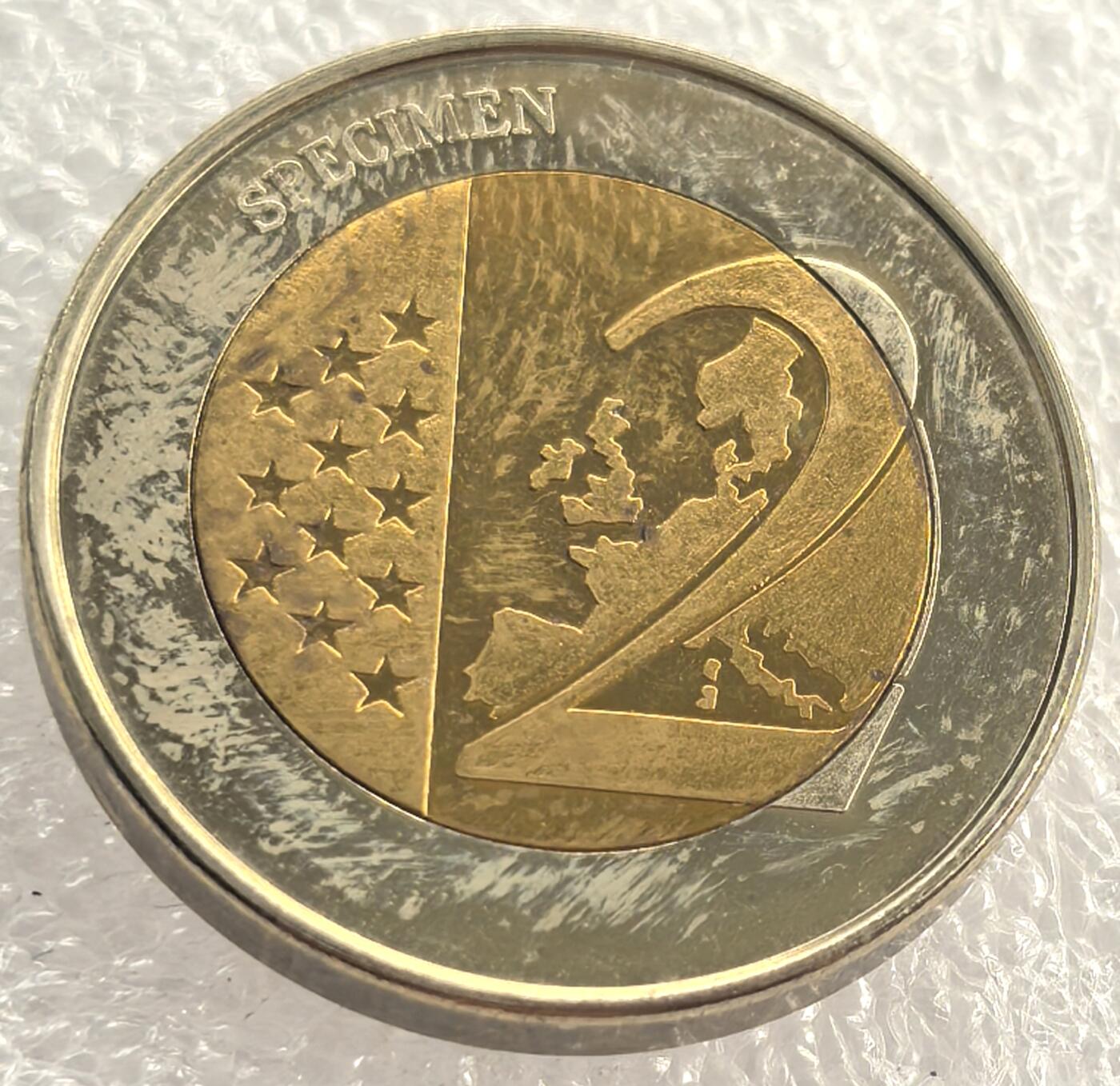外国优质纪念币银币，周六晚上九点倒数截拍，满百包邮，可寄存半年，喜欢朋友微信扫描二维码可直接参拍 德国2009年欧元发型10年2EURO样币