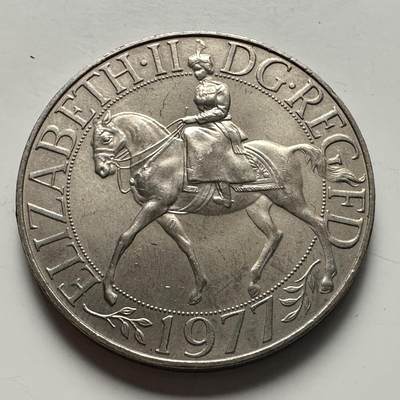 🌹外币初藏🌹🐯2025年第115场  每周二四六晚8️⃣点 接代拍 - 英国1977年克朗币
