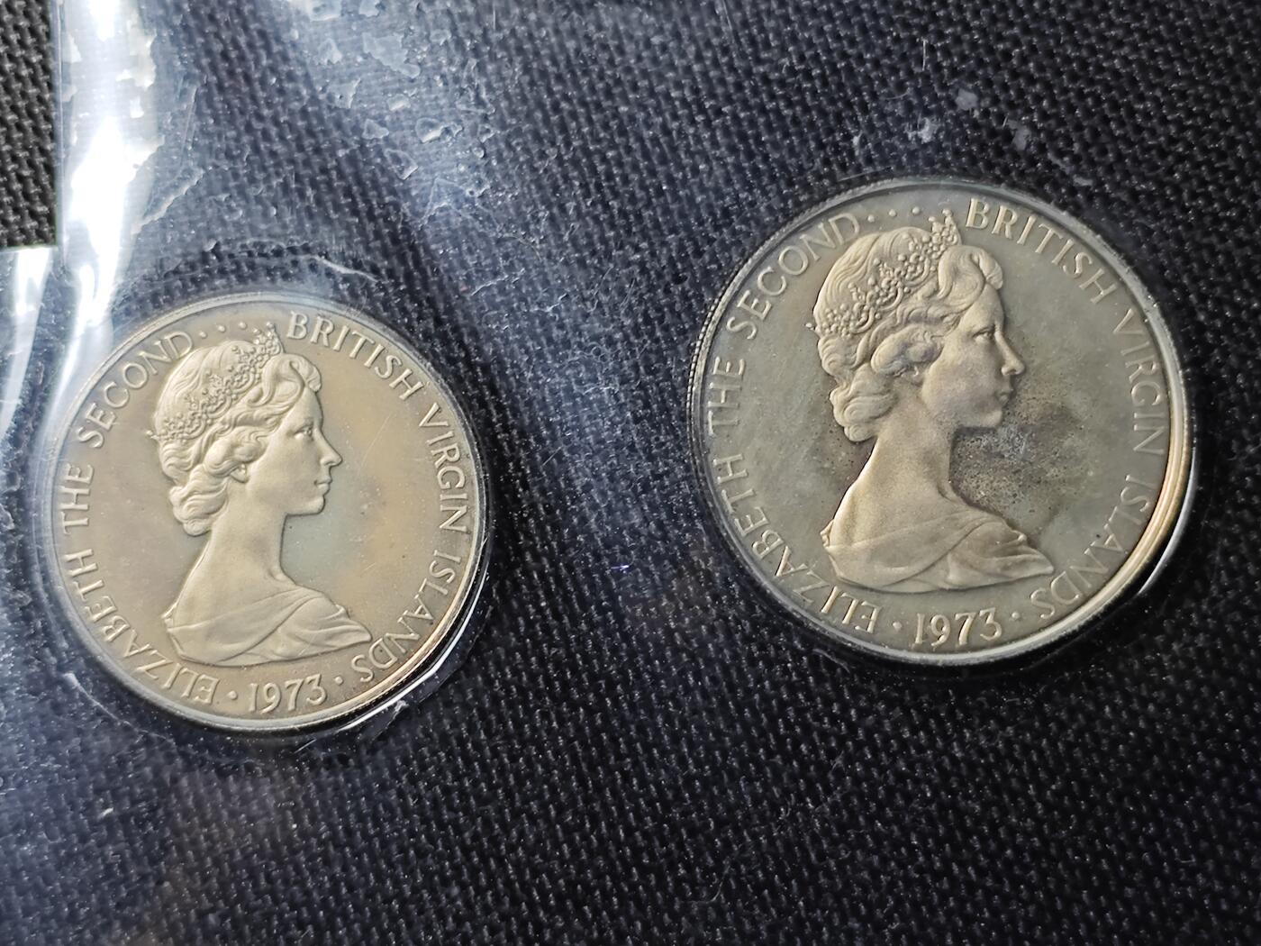 KK钱币收藏小铺  （套币 批量/好品散币 银币）专场  2月预留时间 周末发货  1973维尔京群岛大小面值精制套币