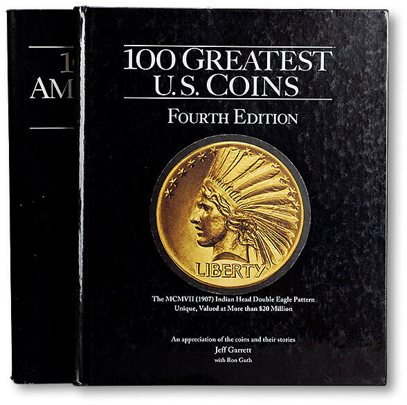 泓盛2025年秋季拍卖会 机制币 金银锭 古泉 2008年《100 GREATEST U.S. COINS》、《100 GREATEST AMERICAN MEDALS AND TOKENS》各一册，九成至九八成新