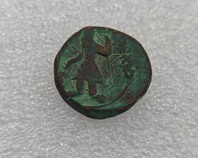 瓶子🏺第212期拍卖会  贵霜王朝打制铜币  好状态绿锈