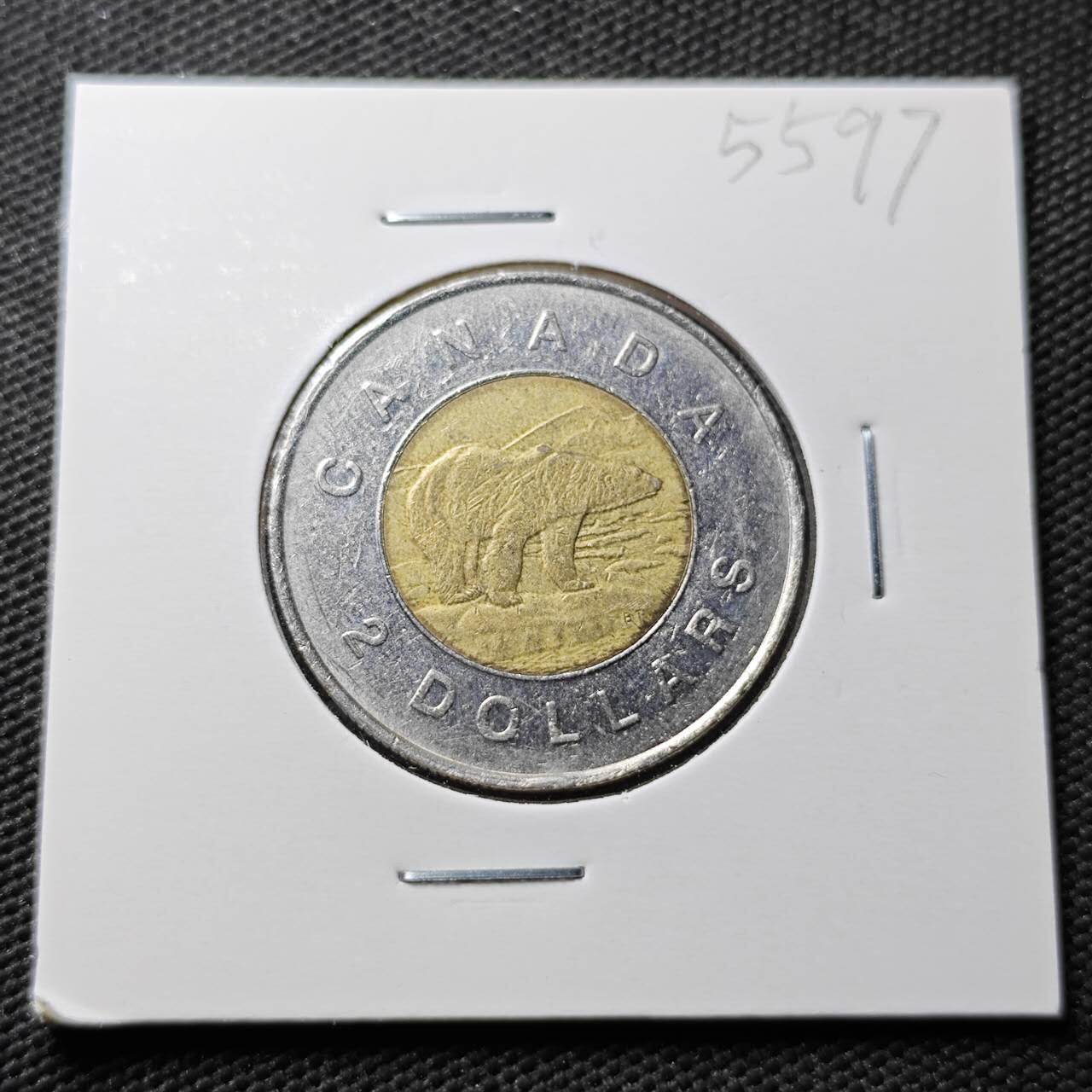 KK钱币收藏小铺 第355场 2月预留时间 周末发货  加拿大2元