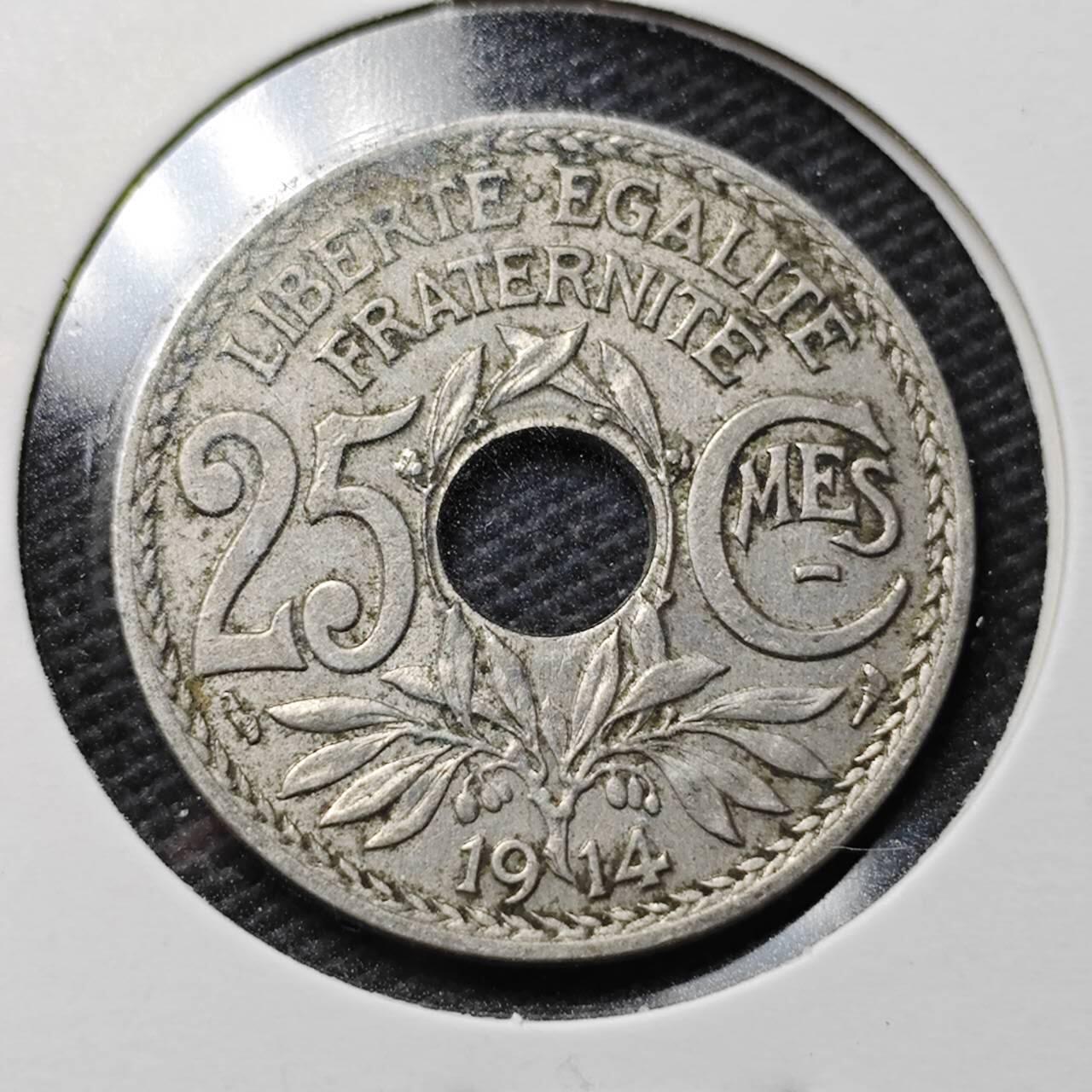 KK钱币收藏小铺 第355场 2月预留时间 周末发货  法国25分