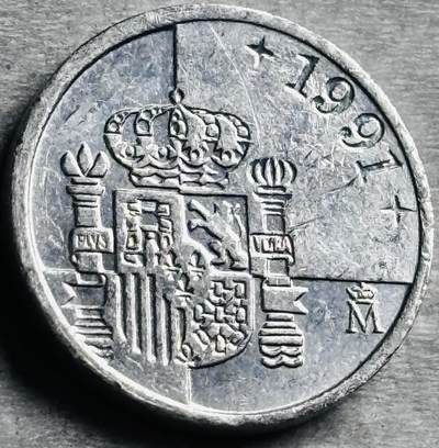 神仙姐姐-中外币专场22 - 原光好品1991 年西班牙 1 比塞塔