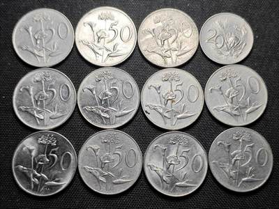 KK钱币收藏小铺 第355场 2月预留时间 周末发货 -  1966南非一组41枚散币