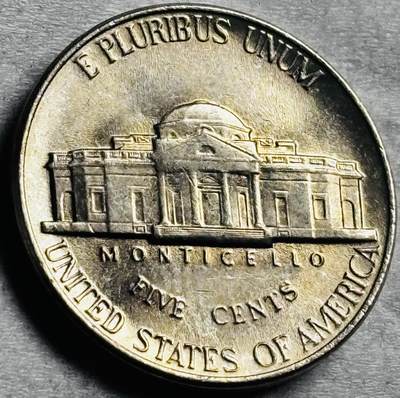 神仙姐姐-中外币专场22 原光好品1990 年美国杰斐逊 5 美分