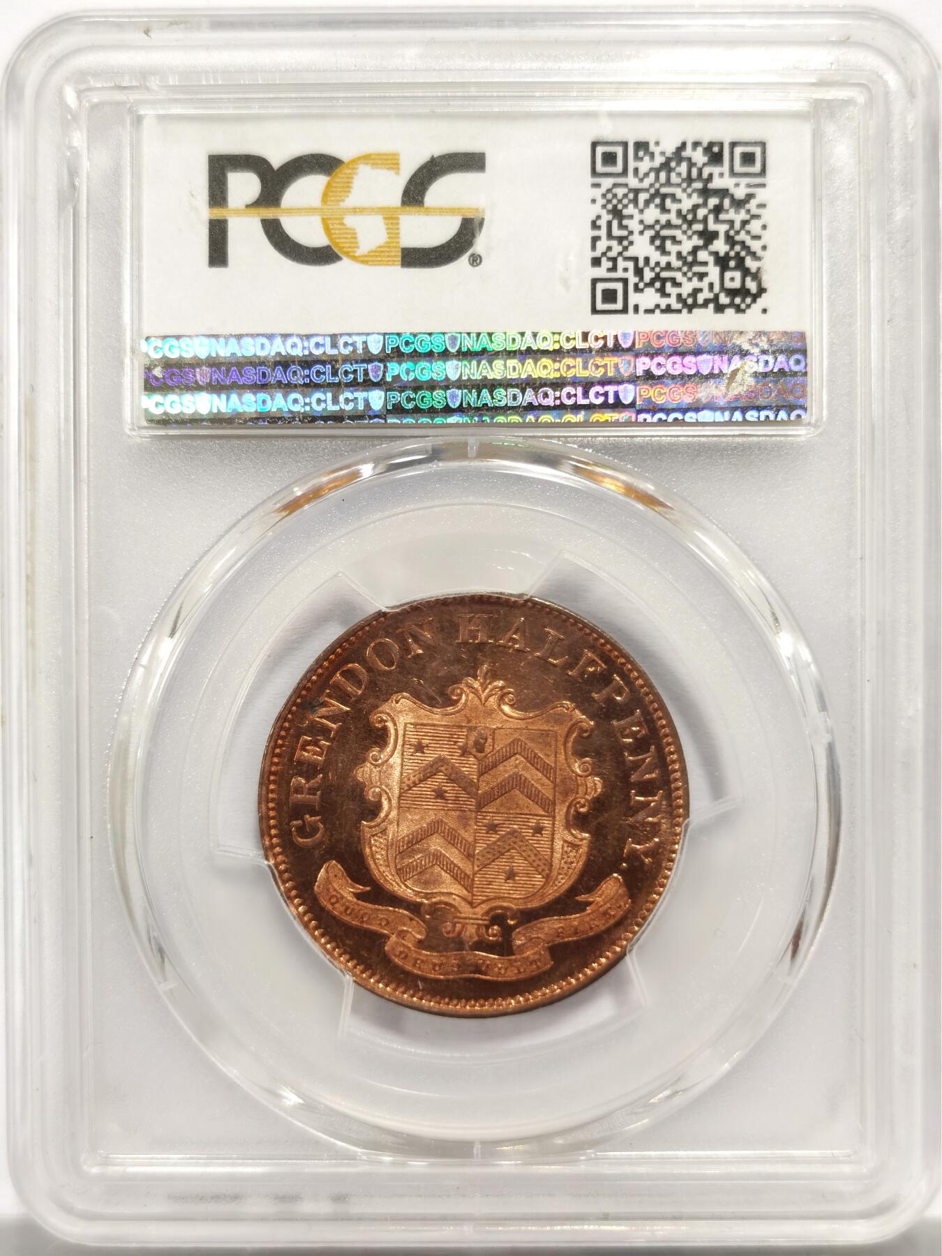 博洋堂世界钱币拍卖第143期（全场包邮） PCGS MS64RB 英国1842年乔治切特温特爵士1/2便士token铜币 PCGS冠军分，封面广告币，双面类精制镜面，镜面刺眼，2019/6/30 ￥1236.67 Heritage Auctions