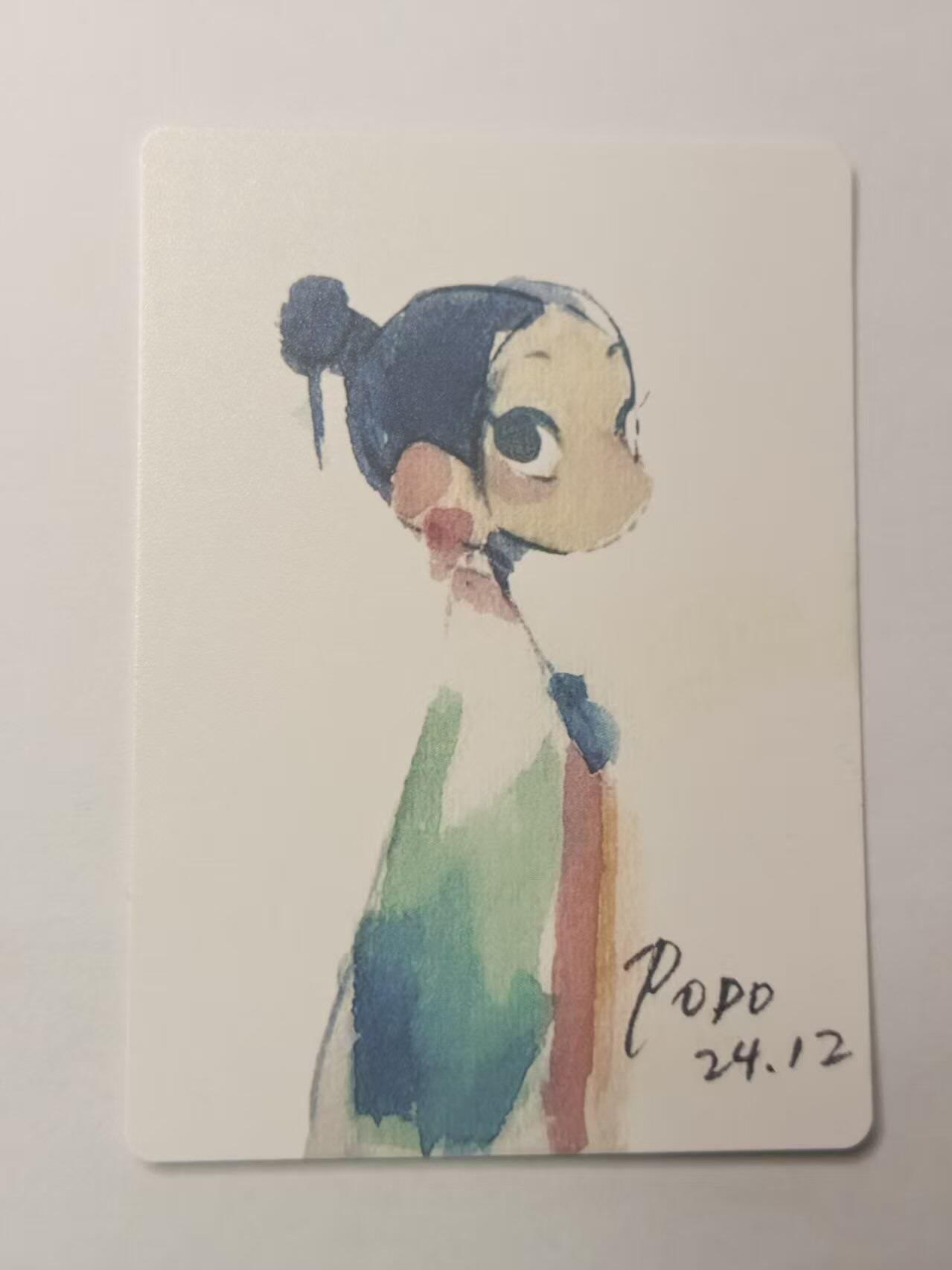 龙虎卡牌第五十九场（无佣金，满120包邮，周六晚上结拍，欢迎送拍） 【亲签】普卡 布丁手绘复刻 - 妙玉